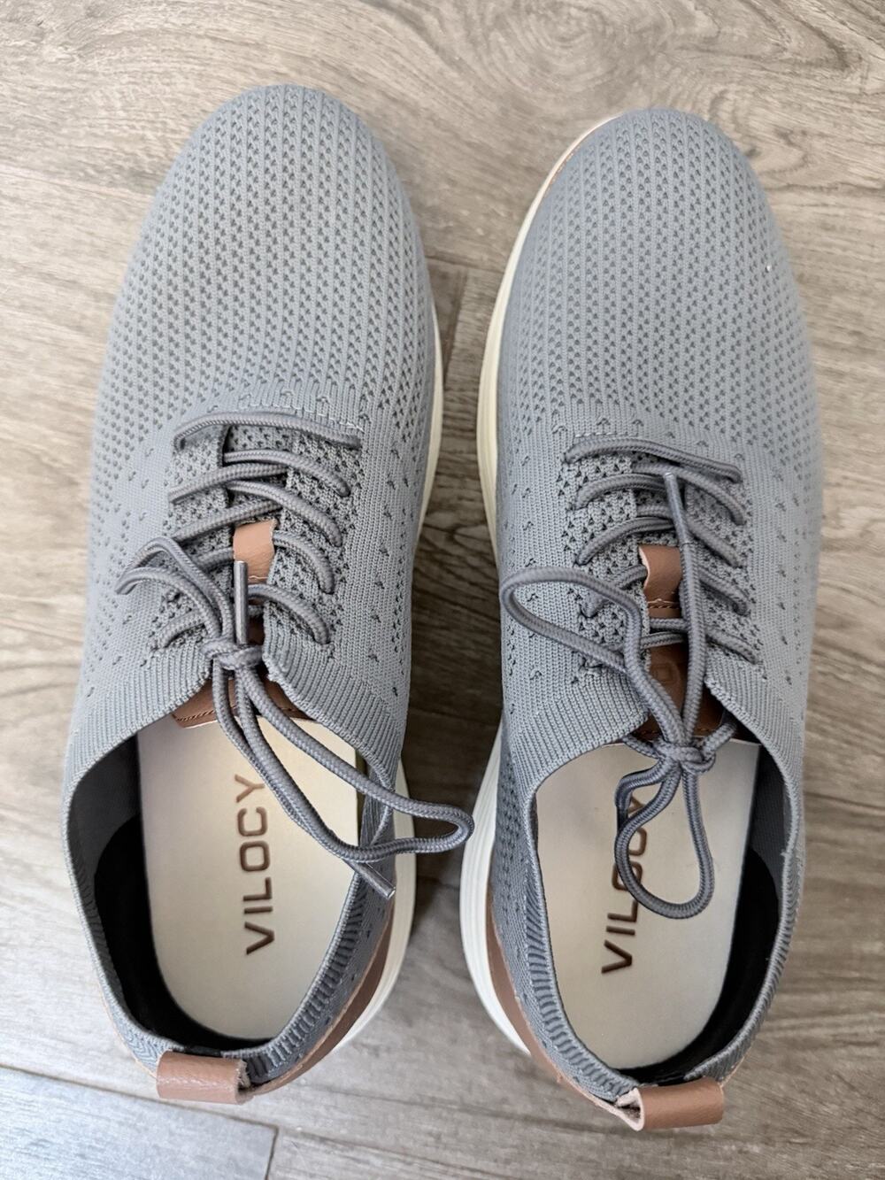 Men’s Gray Velocity Casual Lace Up Oxford EU 43 Size 10 US